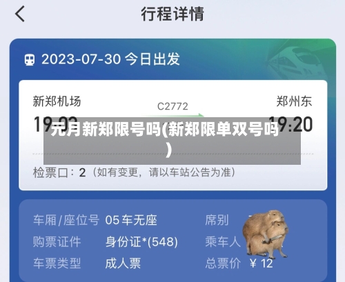 元月新郑限号吗(新郑限单双号吗)
