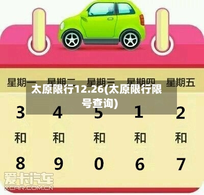 太原限行12.26(太原限行限号查询)