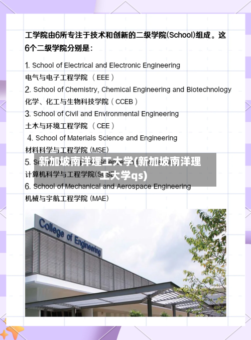 新加坡南洋理工大学(新加坡南洋理工大学qs)-第3张图片