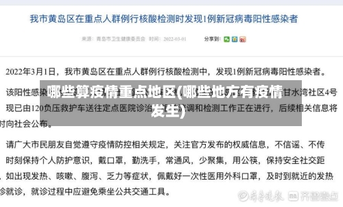 哪些算疫情重点地区(哪些地方有疫情发生)-第2张图片