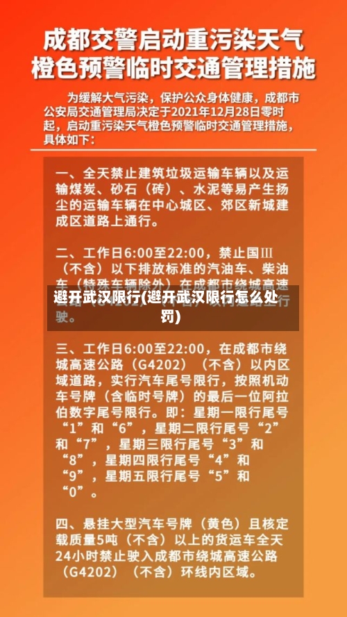 避开武汉限行(避开武汉限行怎么处罚)