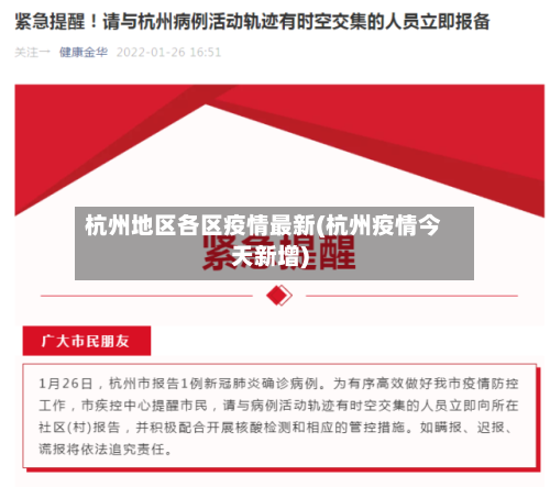 杭州地区各区疫情最新(杭州疫情今天新增)