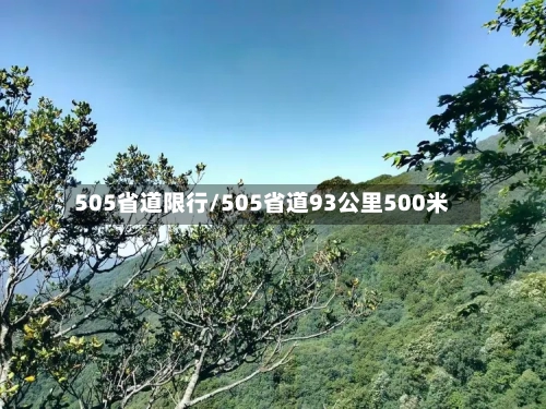 505省道限行/505省道93公里500米-第2张图片