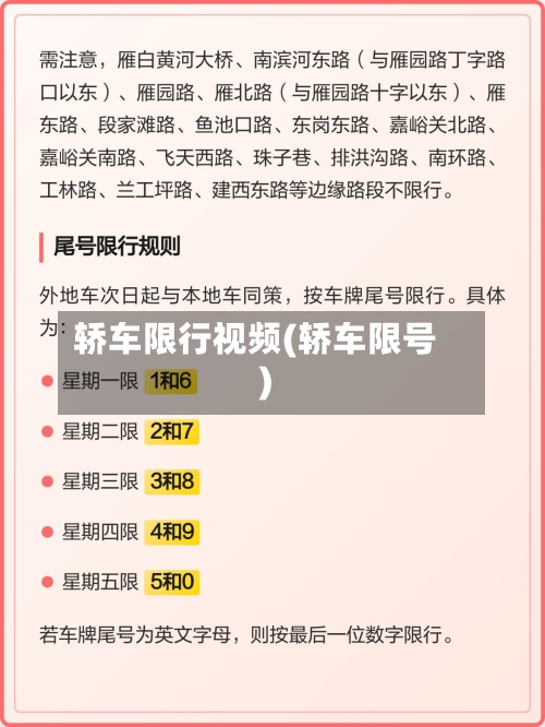 轿车限行视频(轿车限号)-第3张图片