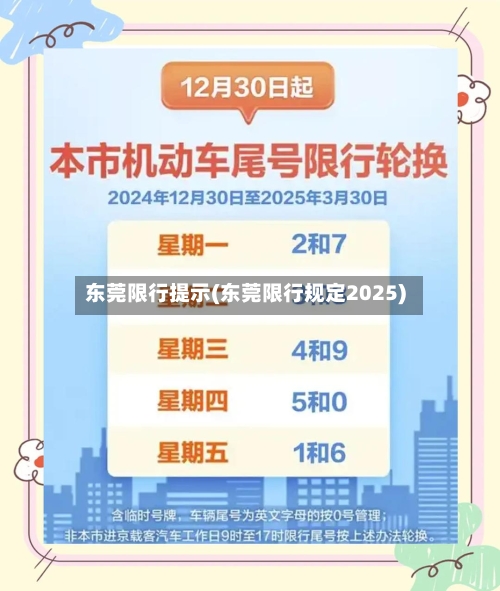 东莞限行提示(东莞限行规定2025)
