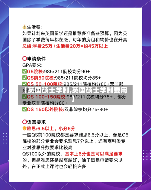【英国硕士学制,英国硕士学制费用】