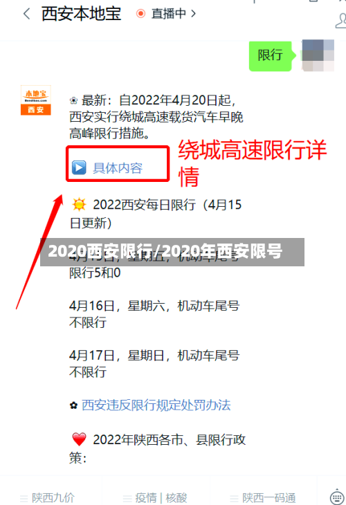 2020西安限行/2020年西安限号-第2张图片