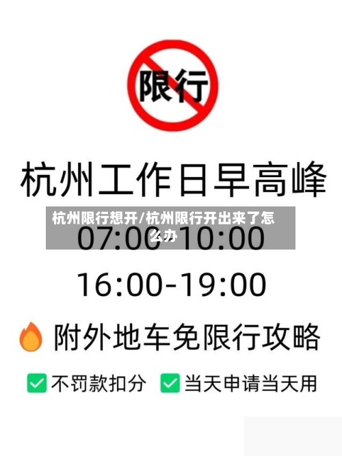 杭州限行想开/杭州限行开出来了怎么办-第3张图片