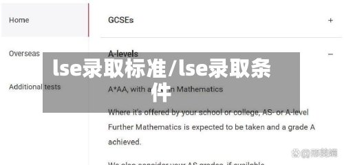 lse录取标准/lse录取条件-第2张图片