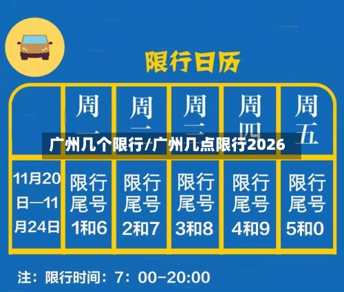 广州几个限行/广州几点限行2026-第2张图片