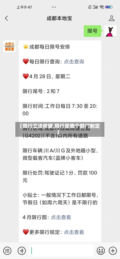 【限行立法依据,限行是哪个部门制定】